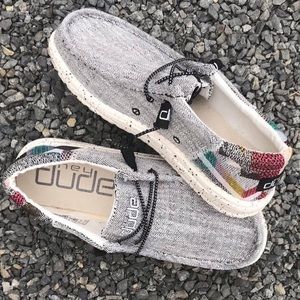 Hey Dude Wally Etno Woven Grey